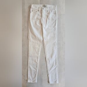 French Connection Midrise White Skinny Jeans, Good Stretch NWOT, Size 2
